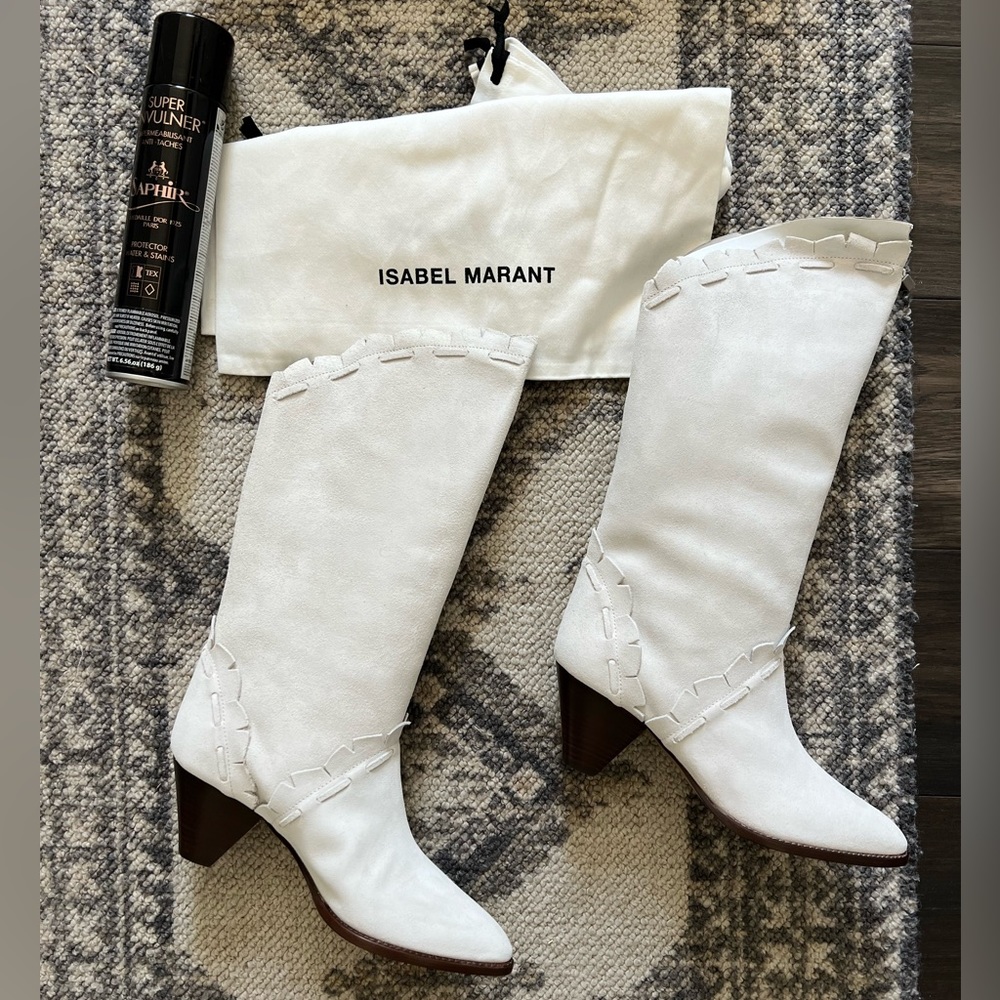 Isabel Marant suede white boots - brand new with tags (NWT)